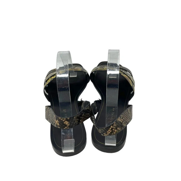 Zara Animal Print Flat Sandals w/ Multicolored Straps Size 40 / US 9.5 - Picture 7 of 8